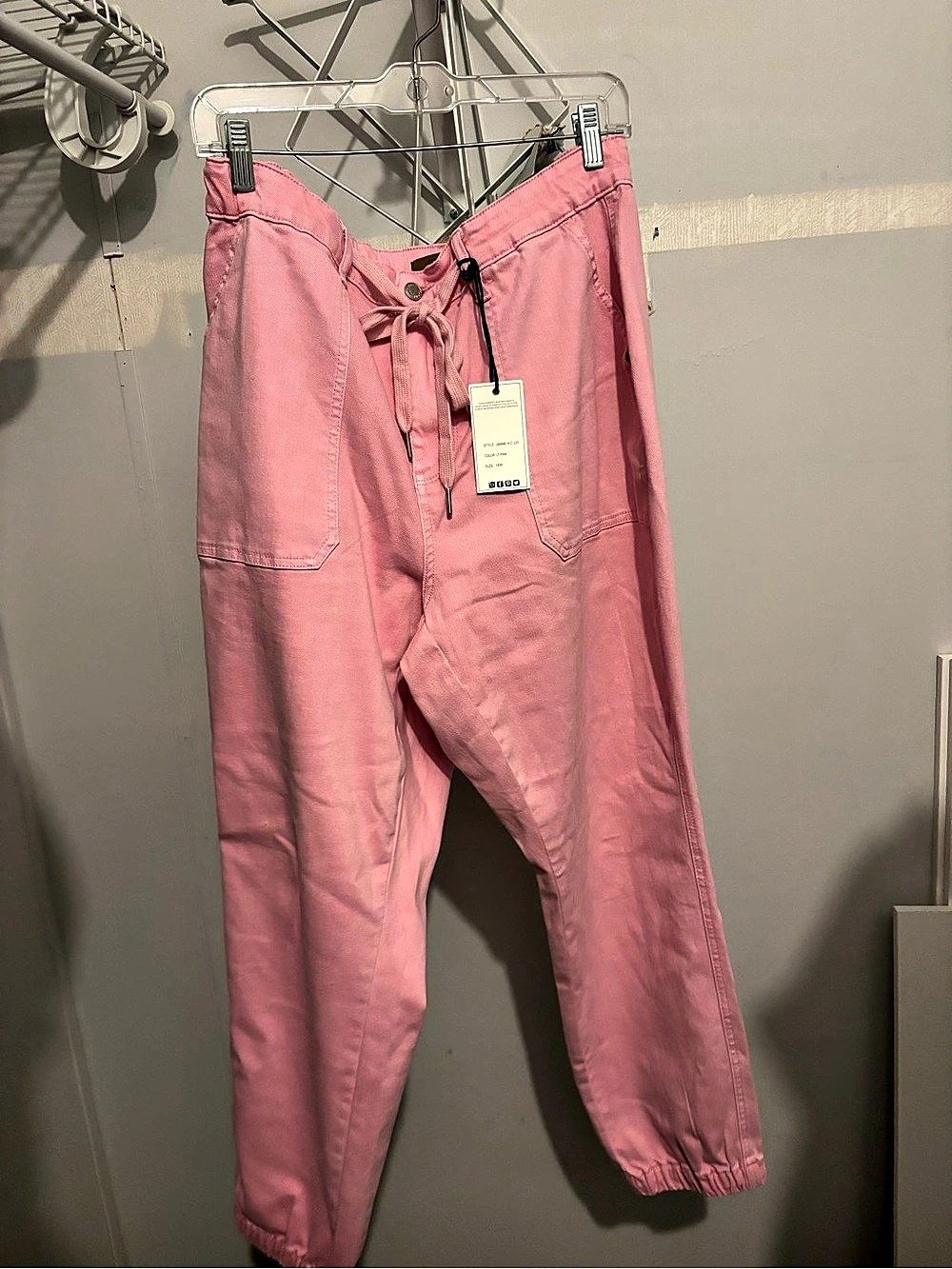 Judy Blue Jogger Jeans in Pink Size 16W NWT